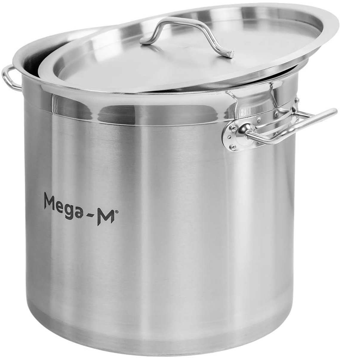 Mega-M PRO Hoge Gastronomische Pan 17 L – Hoogwaardig RVS met Gepolijste Rand – Duurzaam en Functioneel