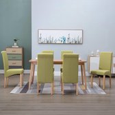 Eetkamerstoelen Groen set van 6 STUKS Stof / Eetkamer stoelen / Extra stoelen voor huiskamer / Dineerstoelen / Tafelstoelen / Barstoelen / Huiskamer stoelen