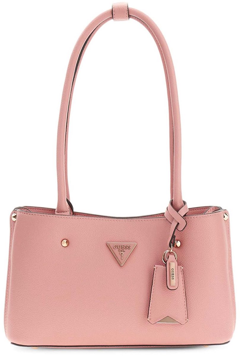GUESS schoudertas Meridian II Shoulder Satchel Bag Coral Pink roze