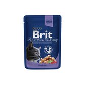 Brit Premium Cat Pouches with Cod Fish 24 x 100 gram