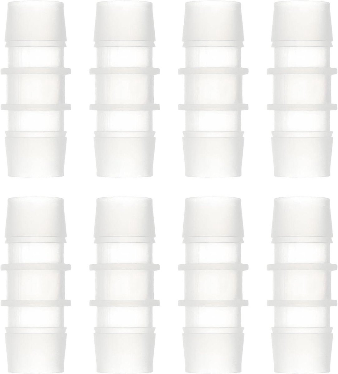 Cocoplus -Kunststof Slangaansluitingen - Slangverbinder - 3/4 Inch x 3/4 Inch - Verbindingsstuk - Adapter - Union - Reparatie Vloeistoflucht - Geschikt voor Merk - Zwart - 8 Stuks