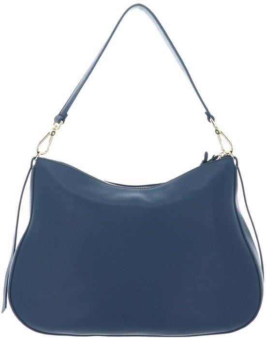 COCCINELLE Cuir sac à épaule bandoulière Nory Handbag Grained Leather Deep Blue bleu