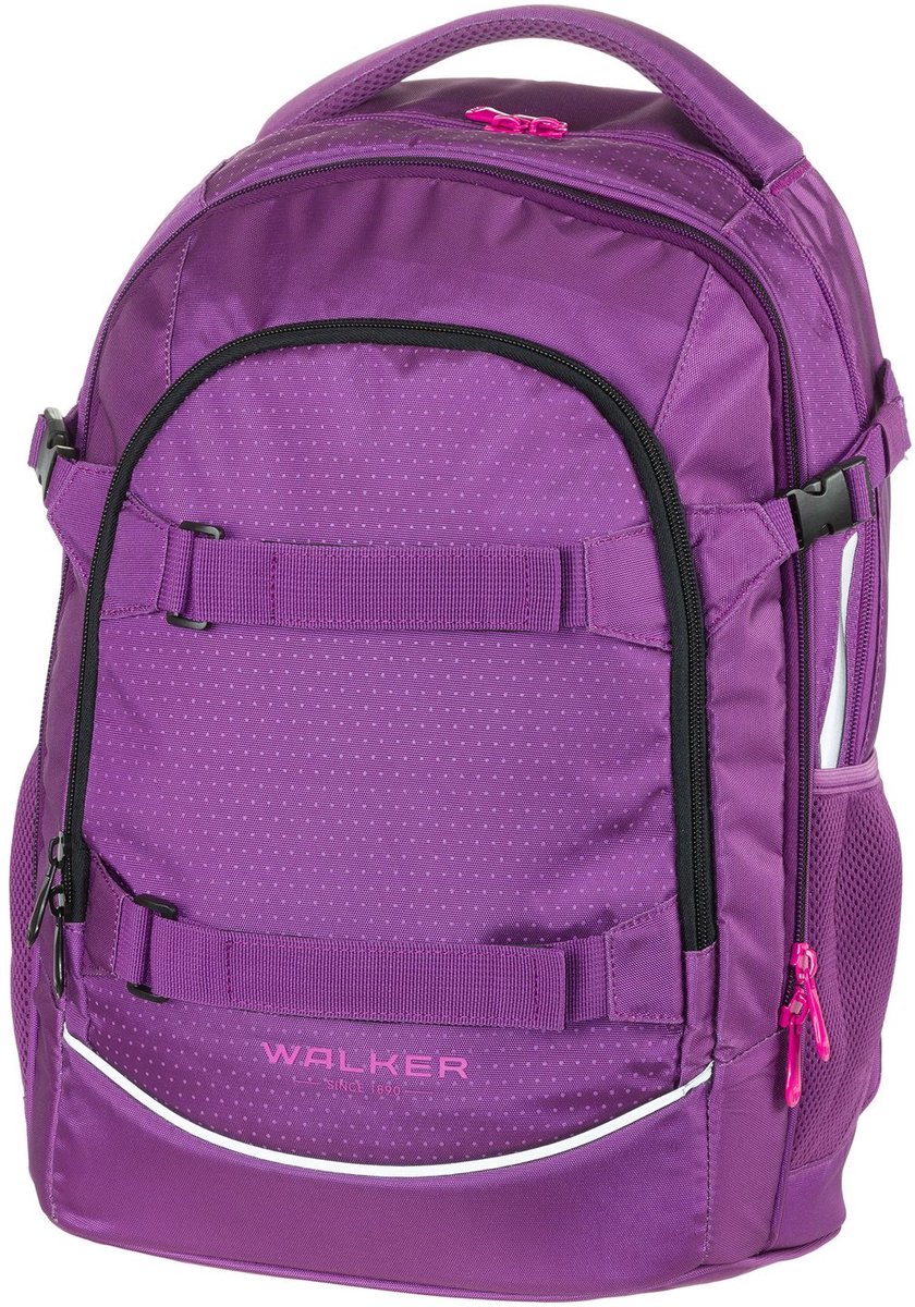 Walker schoolrugzak rugzak met laptopvak Fame Backpack 28L Plum paars