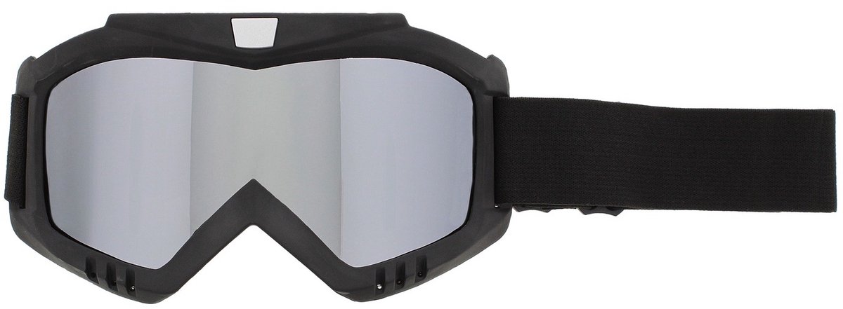 Aplus Crossbril zwart met zilver lens