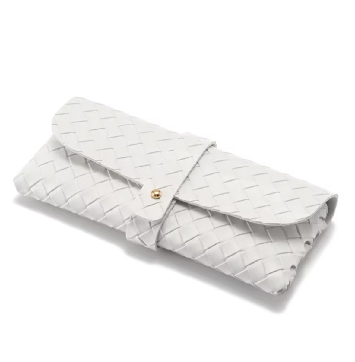 Actie4you® - Brillenkoker - Brillendoos - Brillenetui - Brillenhoes - Geweven polyester – Wit