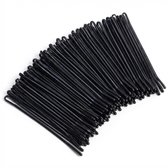 Zwarte haarspeldjes set – 100 stuks metalen bobby pins voor dames en meisjes – klassiek antislip ontwerp voor dagelijks gebruik en haarstyling