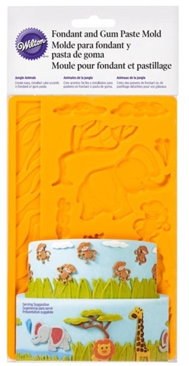Wilton Fondant & Gum Paste Mould Jungle Animals