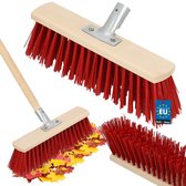 Veegschep Die Dicht Kan Maya Professional Bezem- En Veegschepset – Met Sluiting, Rood, Ruimtebesparend Opbergsysteem 09020 Bezemset Rood