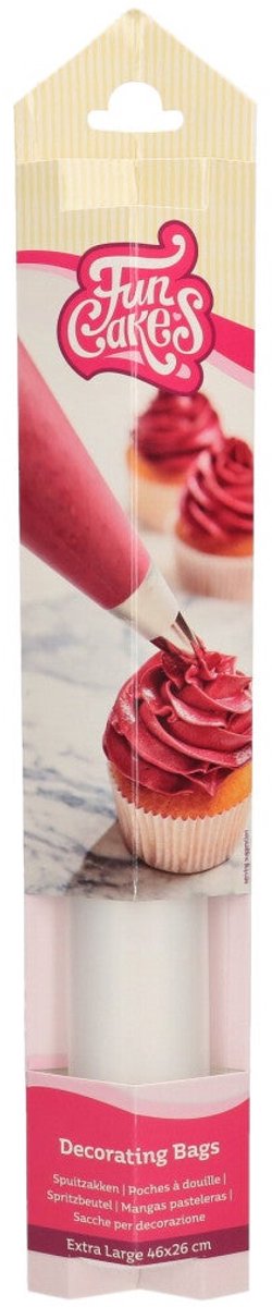 FunCakes Spuitzak - Transparante Spuitzakken - Taartdecoratie - 46 cm - 10 Stuks
