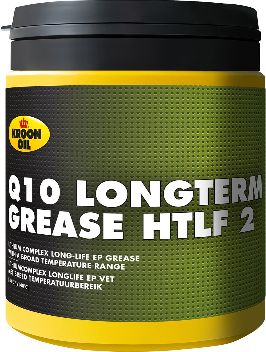 Kroon-Oil - Q10 Longterm Grease HTLF 2 - Hoogwaardig Vet - 600g - Grijs