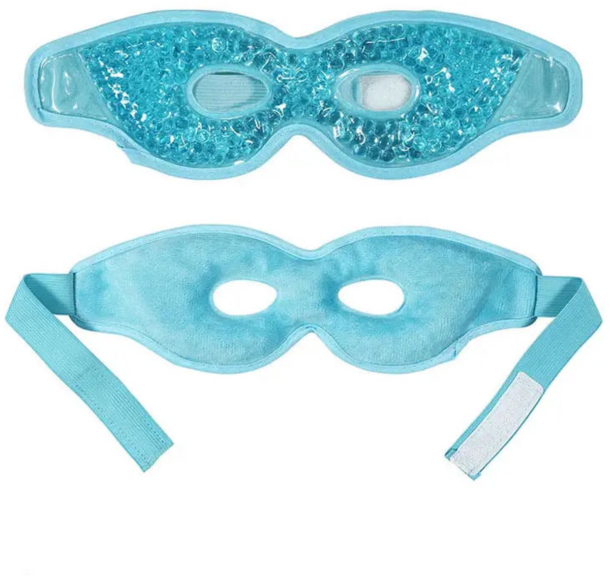 Oogmasker voor Gezwollen Ogen – Herbruikbaar Warm en Koud Kompres Gel – Verkoelend Oogmasker voor Droge Ogen, Stress, Huidverzorging, Puffiness en Vermoeide Ogen- Blauw