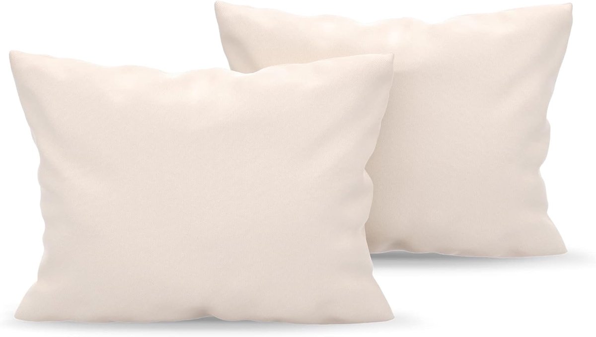 Famanu Kussensloop Beige Microvezel - 100% Polyester - Comfortabele Hypoallergene Kussenslopen