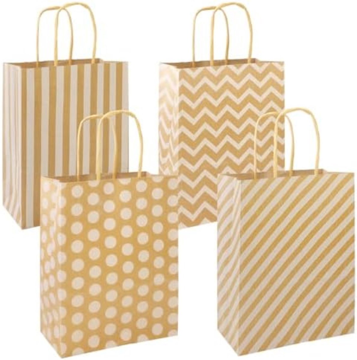 Imperatoris - Geschenktas - Bruin - Cadeauverpakking - Cadeaupapier - Cadeautasjes - Papieren Tassen - Gift Bag - Met Handvat - Kraft Tas - 22 x 16 x 8 cm - 10 Stuks
