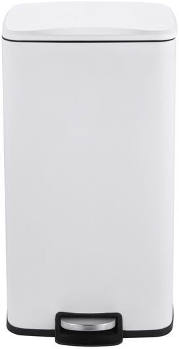 Salt & Pepper Pedaalemmer 30L -34x32x61cm wit Dust