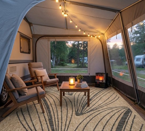 Human Comfort Luxe Buitenkleed Carros 160X230 - Tenttapijt - Brown van Human Comfort — afbeelding 2
