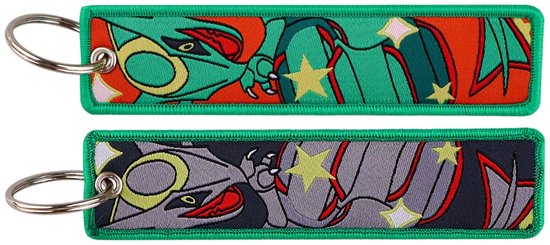 Porte-clés Pokémon Shiny Rayquaza | Décoration Pokémon | Porte-clés Pokémon | Porte-clés Pokémon | Cadeau Pokémon