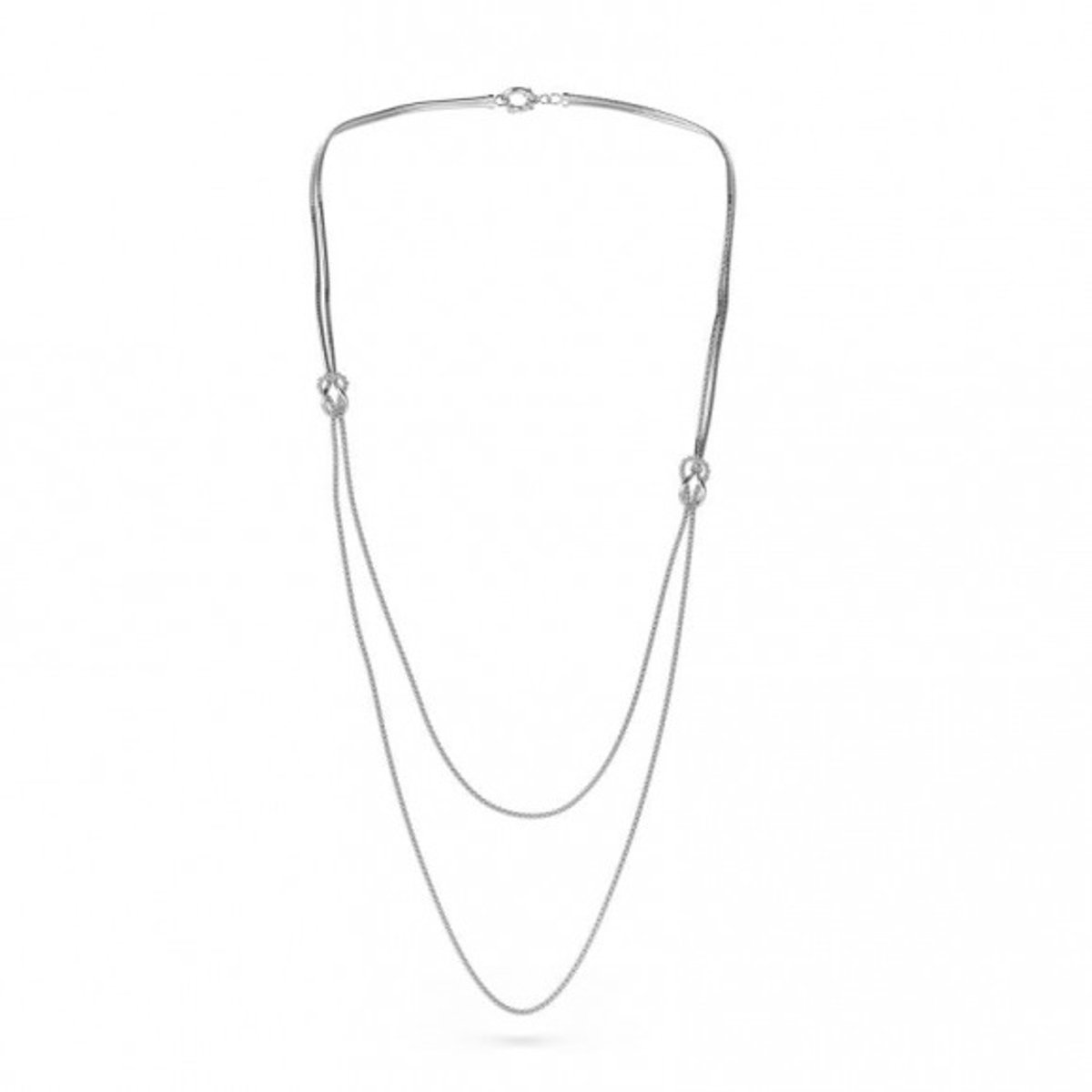 Pianegonda Foedus Necklace Zilver Wit 90