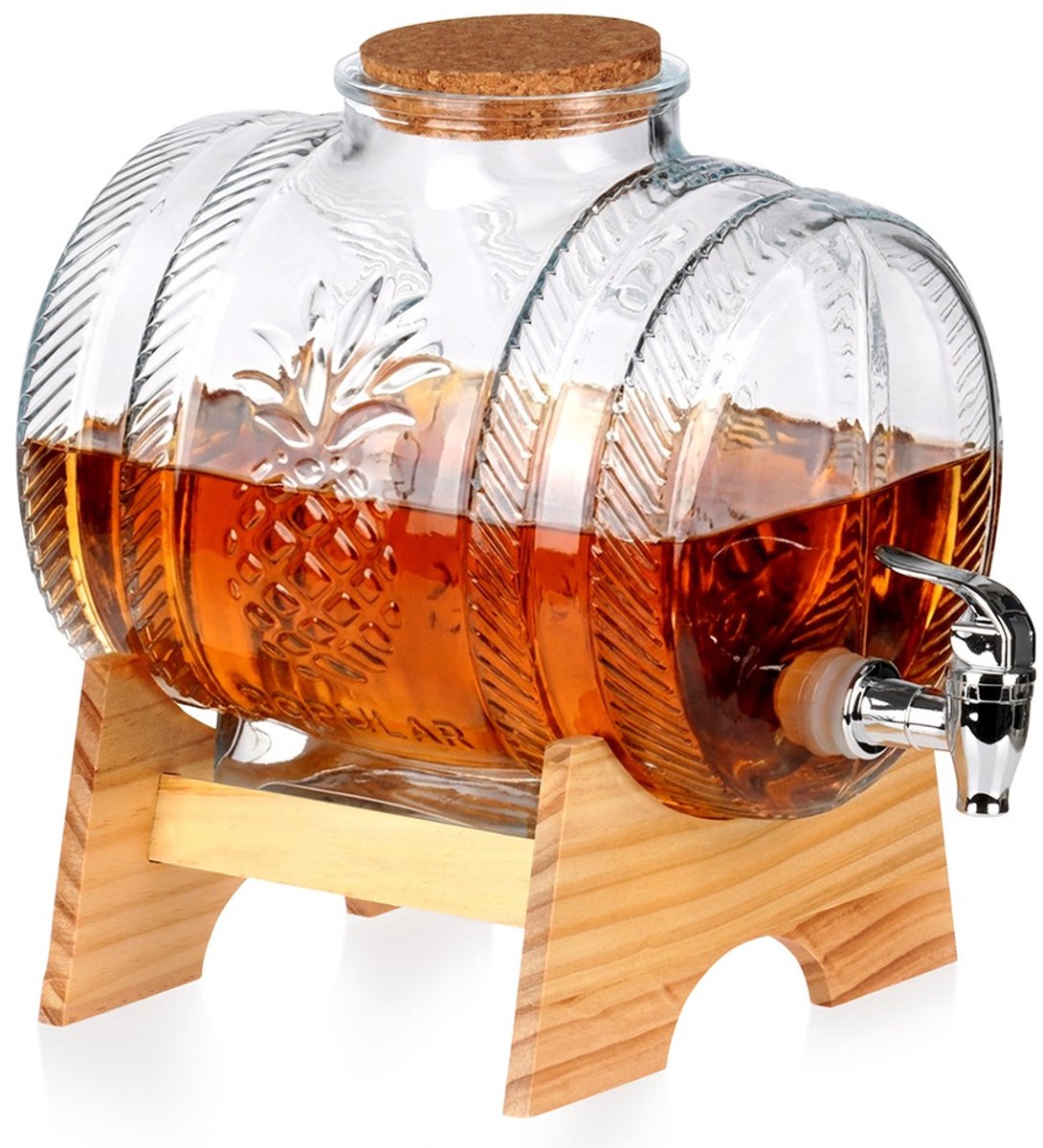Drankdispenser met Kraan en Standaard 5 l - Kraantje - Limonadetap - Drank Dispenser - Limonadedispenser - Kan - Karaffe