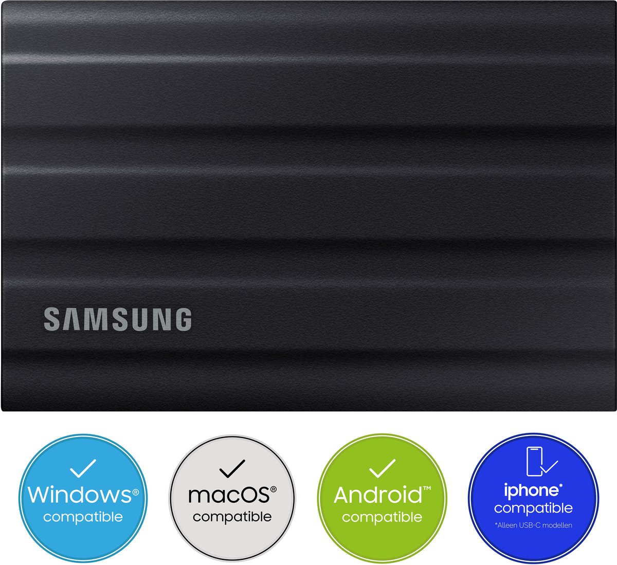 Samsung T7 Shield 2TB Zwart