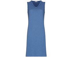 Pastunette - Nachthemd - Stone Blue - Katoen - Blauw - Mouwloos - Maat 36