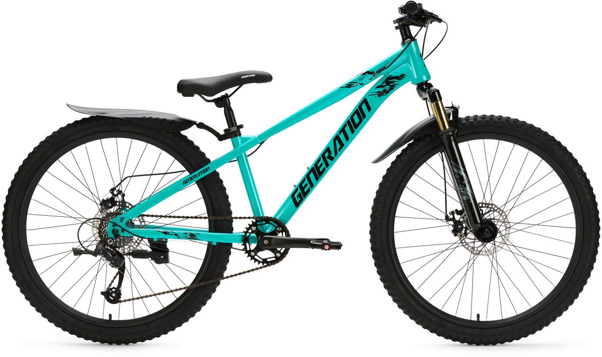 Generation X8 Mountainbike 26 inch - Blauw met Spatborden