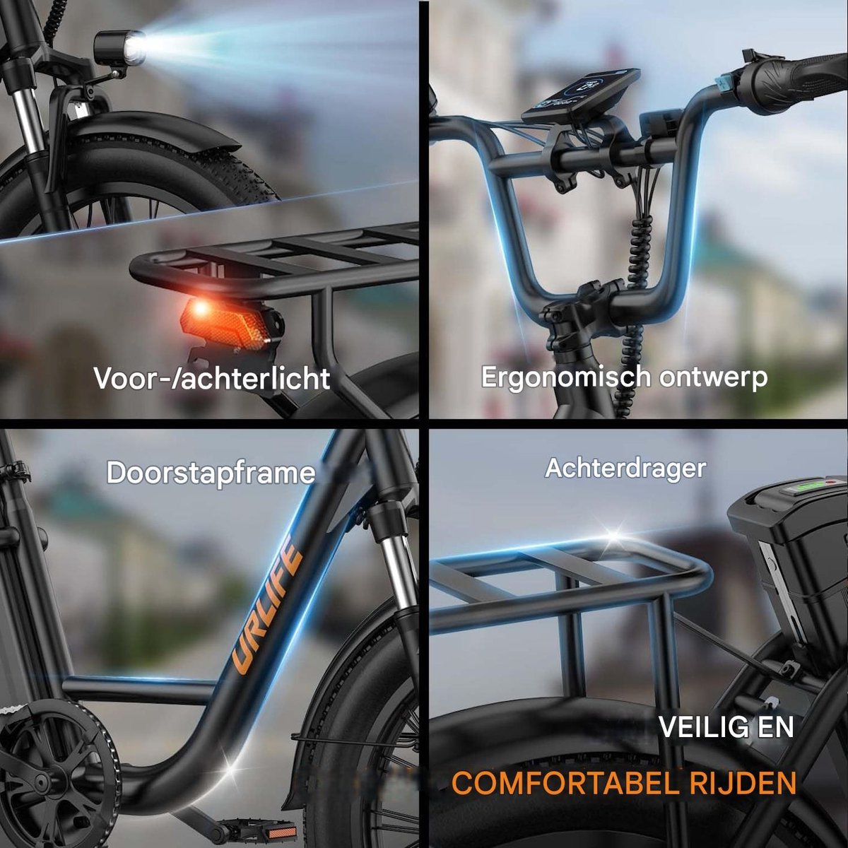 SMARTAI 20 inch Elektrische fiets(155-195 cm) - 20inch - Groente Zwart thumbnail 4