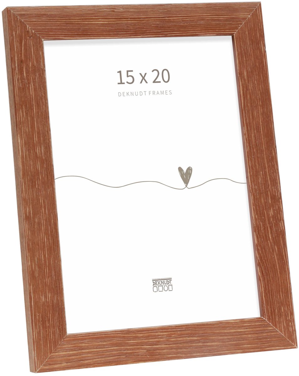 Deknudt Frames fotolijst S68VF3 - verweerd hout - bruin - foto 15x20