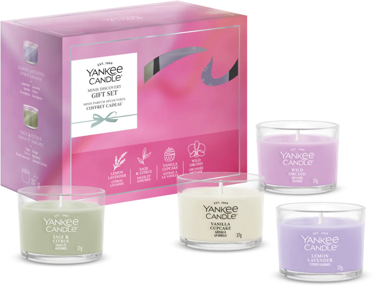 Yankee Candle - 4 Mini Filled Votive Gift Set - Cadeauset