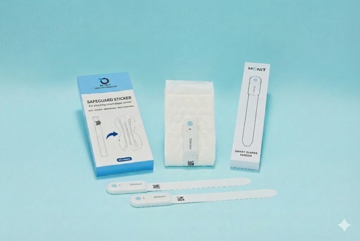 Officiële MECS Pro vervangende plakstrips, verpakking van 600 stuks. Medische, huidvriendelijke strips ontworpen om MECS Pro Smart Diaper Sensors stevig aan elke luier te bevestigen. Hypoallergeen, Garandeert nauwkeurige, ononderbroken monitoring.