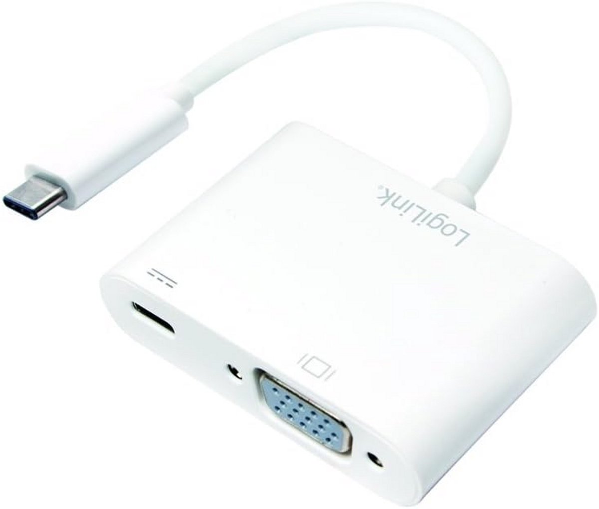 USB-C naar VGA Adapter met USB-C Oplaadpoort - Video en Opladen tegelijk