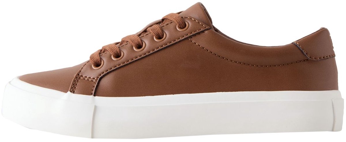 Next - Jongens - Nette vetersneakers met brede pasvorm (G) - Bruin