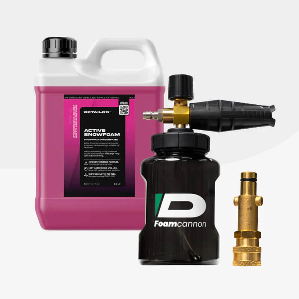 Detailrs Snowfoam Cannon Package - v3: Nilfisk Adapter - Snow Foam Gun - Schuimkanon - Schuimpistool Auto