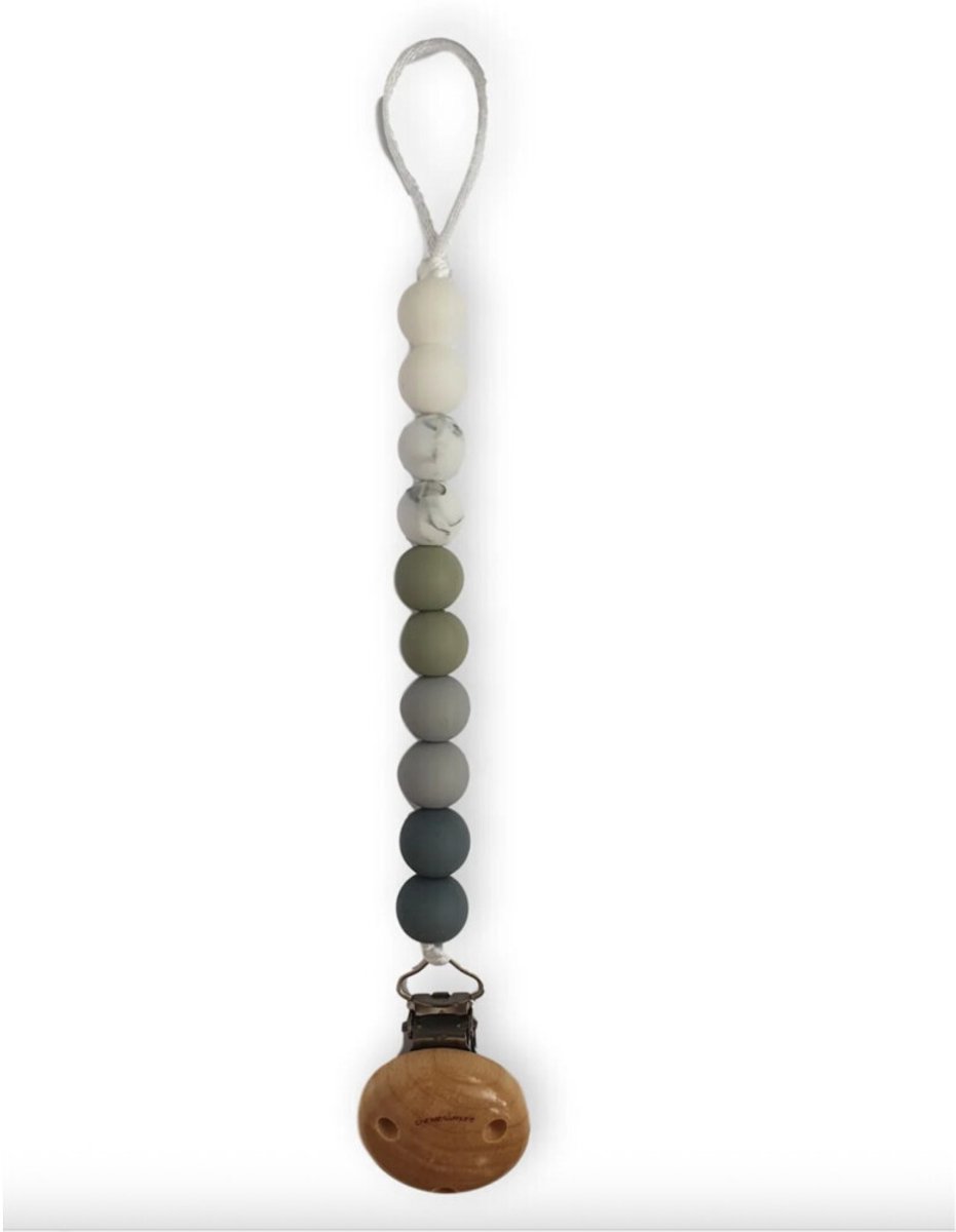 Chewies&more Silicone Speenkoord Ombre Sage -