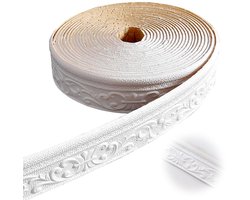 Zelfklevende Sierlijsten 9.2 m – Behang Hoeklijst voor Plafond en Wand – Decoratieve Stucwerk Lijst voor Interieur – Wit
