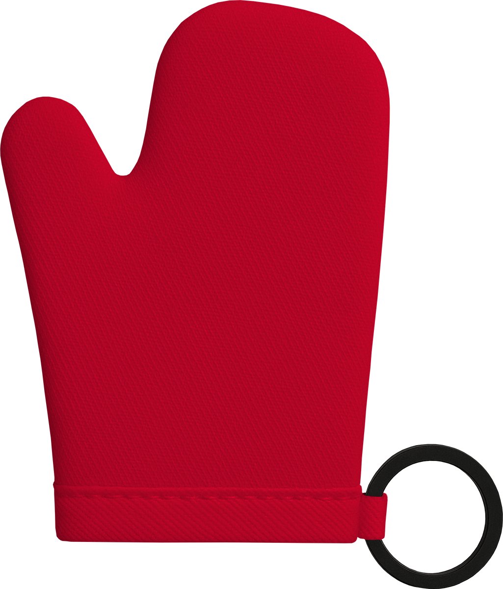 Sleutelhanger mini-ovenwant, set van 10 | Loopi | Rood