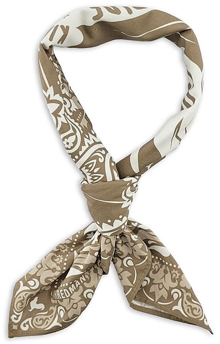 Sir Redman - Sjaals - Bandana Rooster Taupe - taupe / wit