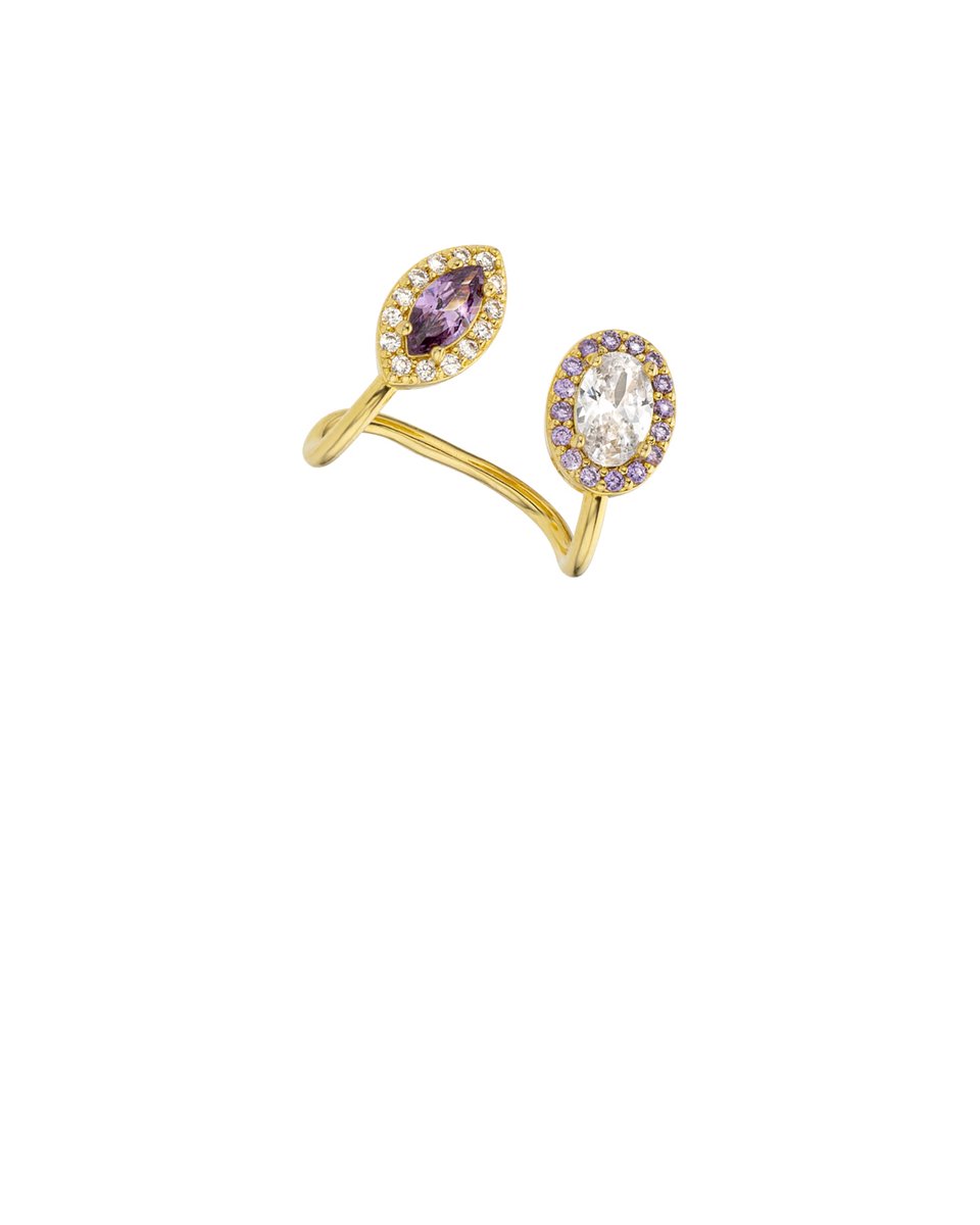 MYA BAY EARRINGS - AMETHYST YAMATO