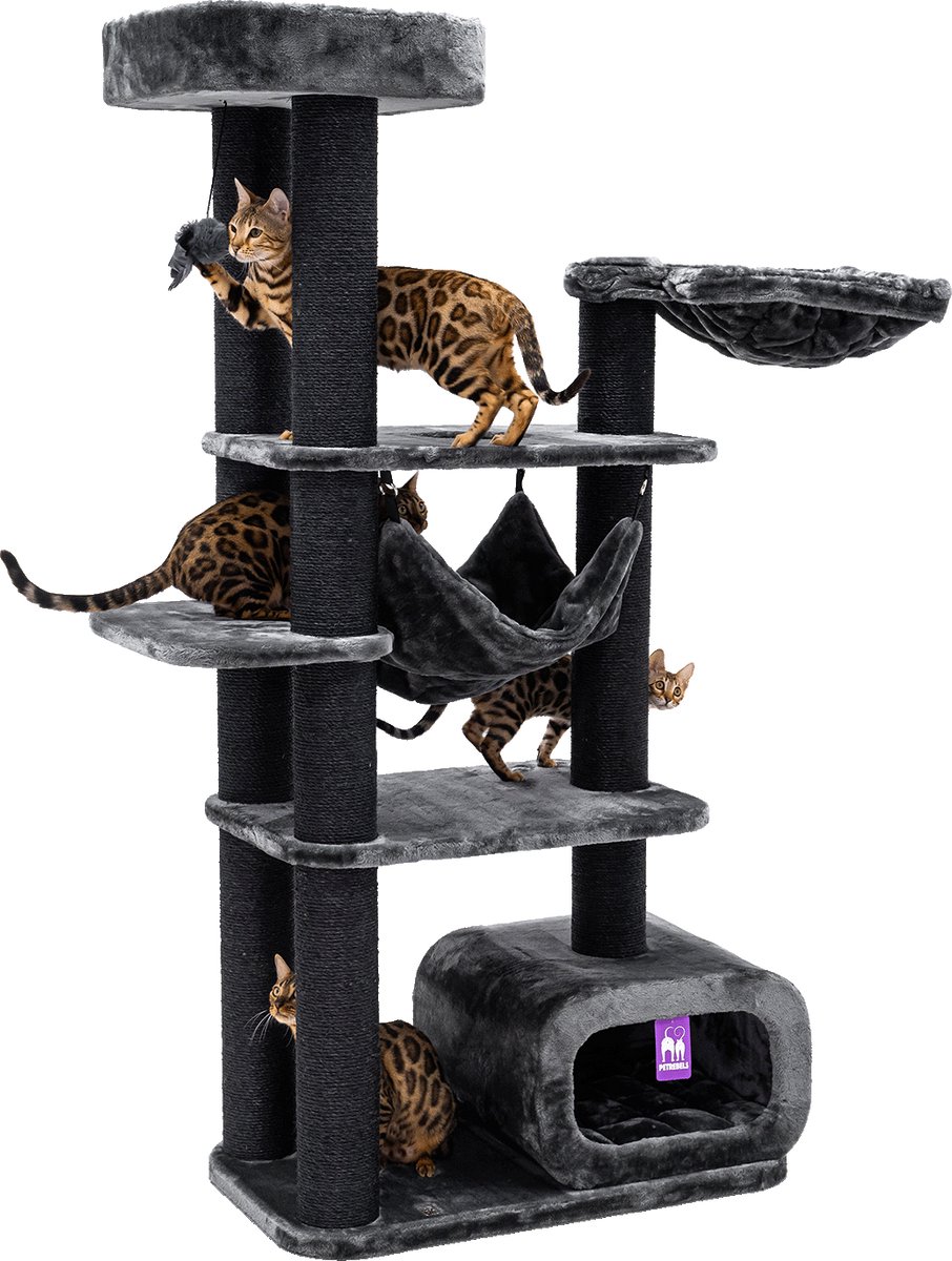 Petrebels Interstate 178 Krabpaal - Pepper - Design Krabmeubel - 12 cm Dikke Stammen