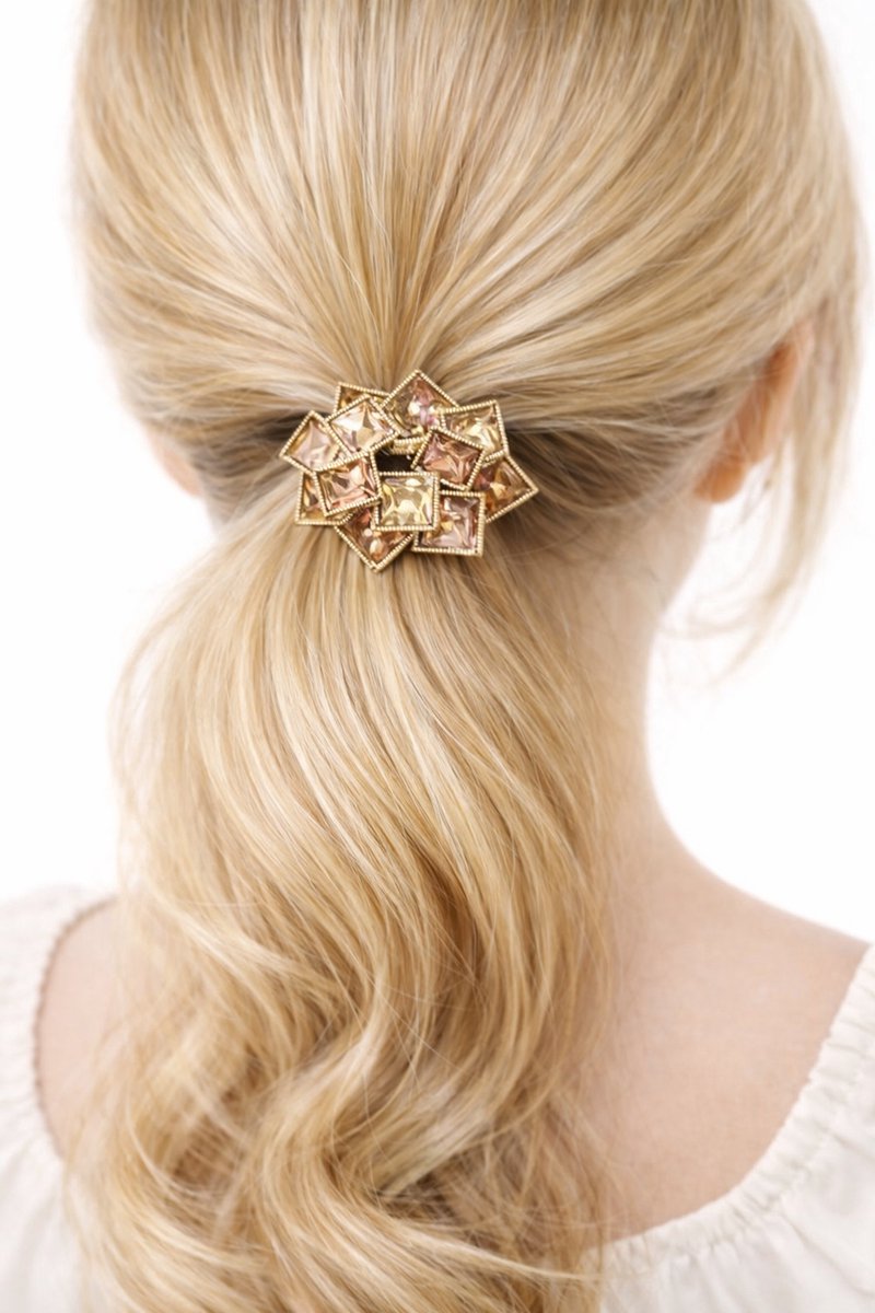 Haarelastiekjes - Haarklem - Roze - Zilver - Haarclip - Haar accessoires - Haarspeld - Haarsieraad - Dames - Meisjes - Strass - 3 cm - Luxe - Cadeau Tip