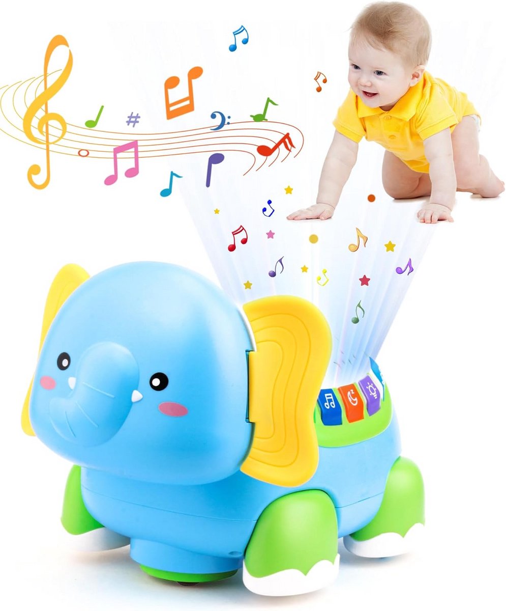 Muzikaal Kruipspeelgoed met Projector voor Baby's 6 maanden tot 1 Jaar