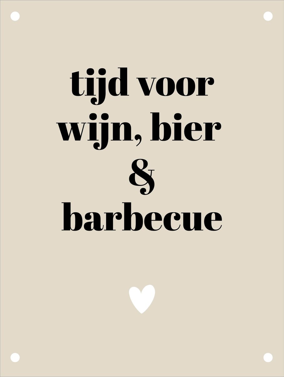 Tuinposter Tijd voor