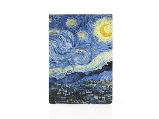 Lanzfeld Van Gogh - Notitieboek A6 - Blanco - 36 Pagina's - Sterrennacht - Softcover