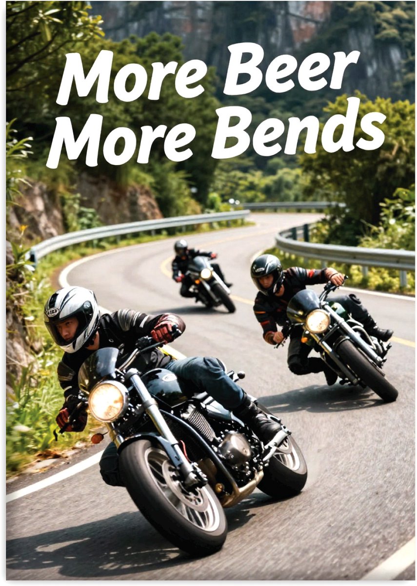 Huurdies - Poster - Motorrijder - A2