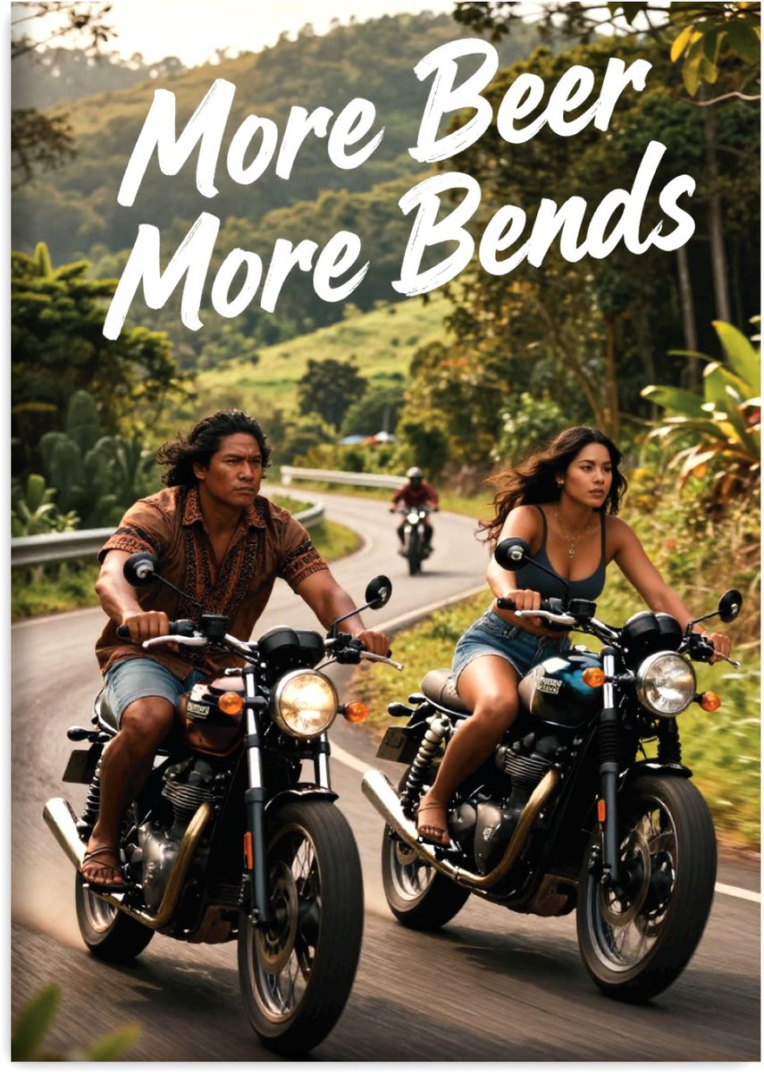 Huurdies - Poster - Motorrijder - A2