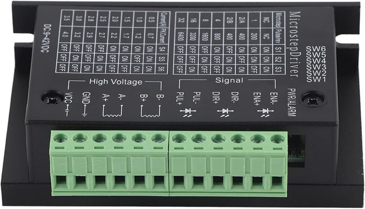 Stepper Motor Driver TB6600 4A DC9-42V CNC Controller Single Axis Hybrid Microstepping