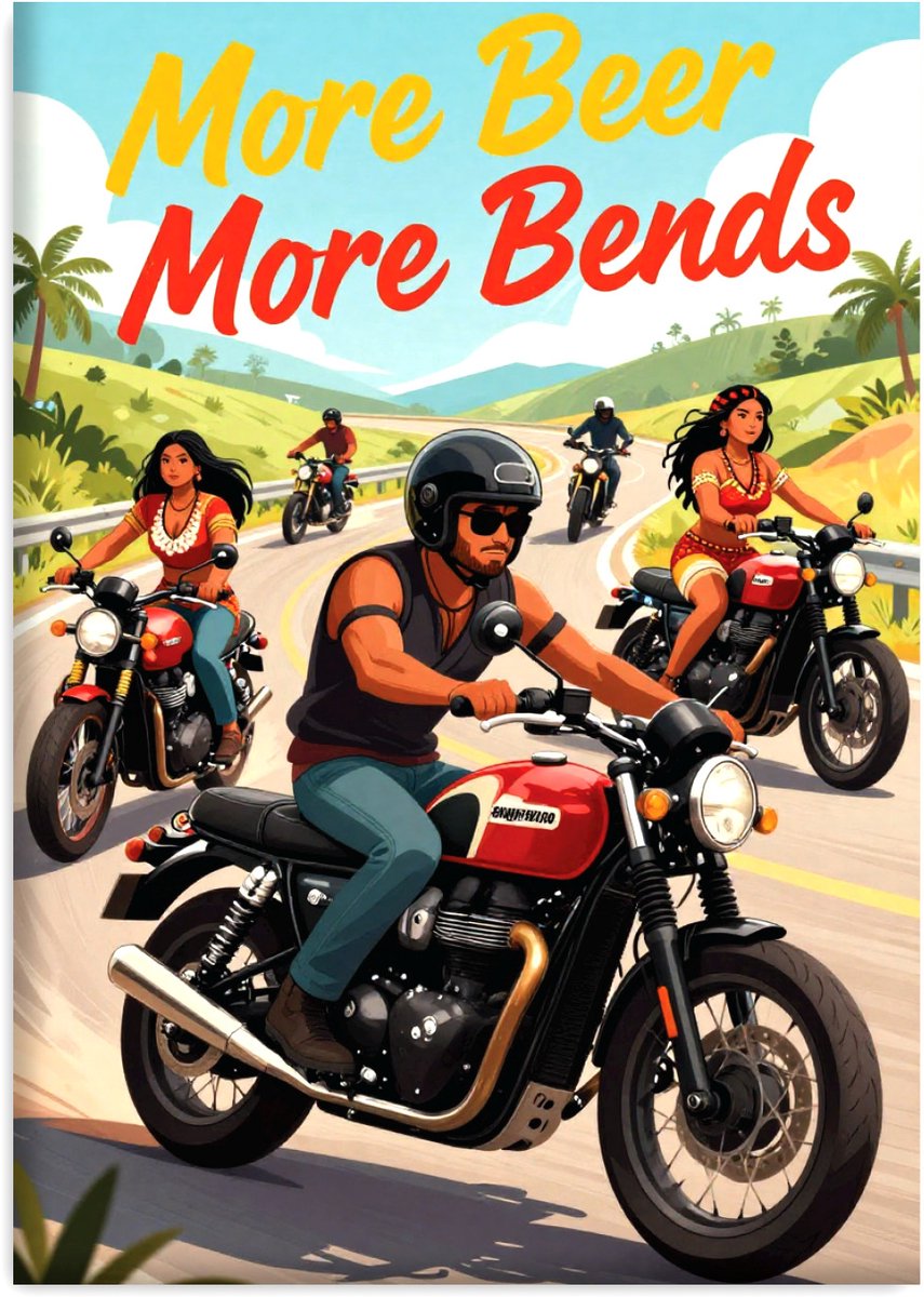 Huurdies - Poster - Motorrijder - A2