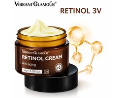 VIBRANT GLAMOUR Retinol Crème - Gezichtscrème - Anti-Aging - Anti Rimpel -  Anti Wallen Crème - Nachtcrème met Retinol - acnegevoelige huid