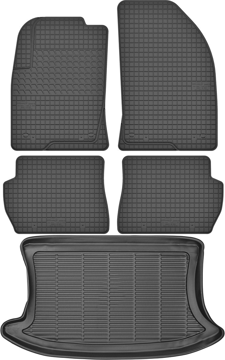 Max-Dywanik Ford Fiesta MK6 - Kofferbakmat en Vloermatten - 2002-2008 - Zonder Stoppers