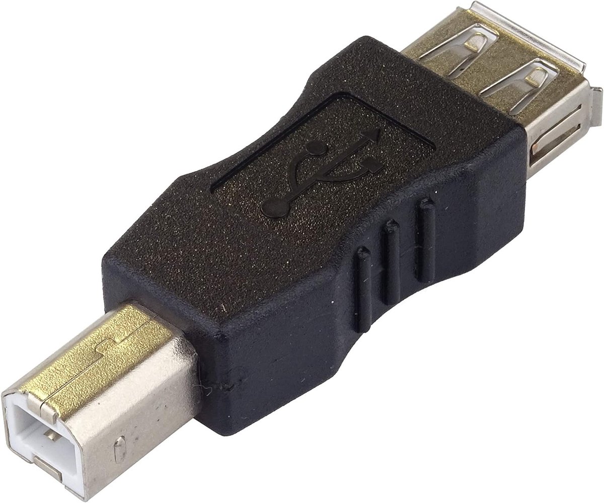USB Adapter A naar B Vrouwelijk/Mannelijk - Verloopstuk voor Printer en Apparaten
