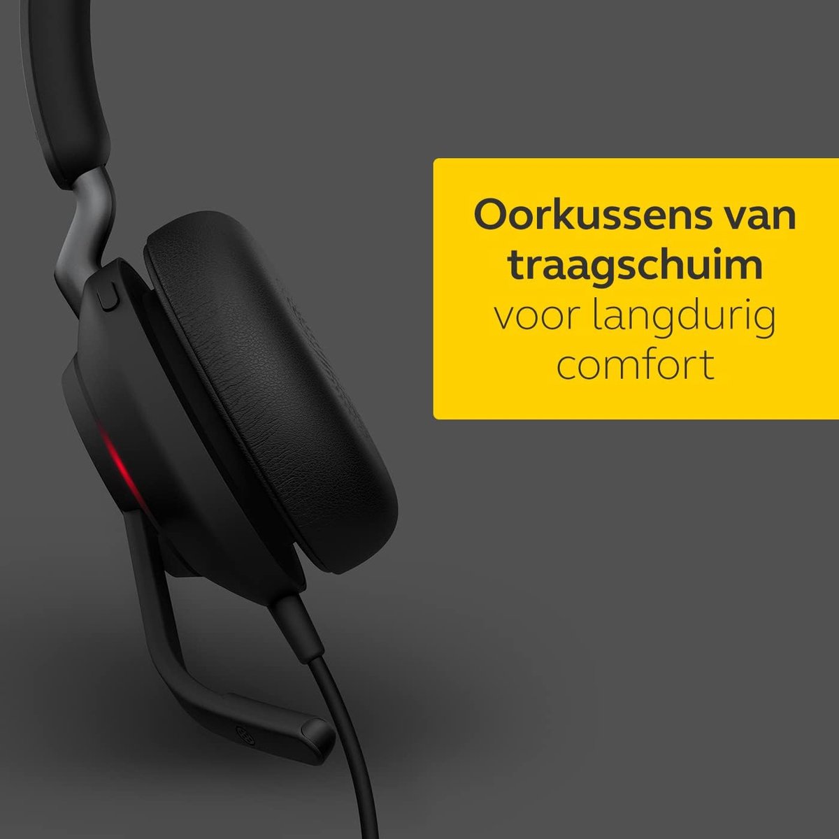 Mono Headset met Ruis Onderdrukkende Microfoons en UC-Certificering - Comfortabel Bellen